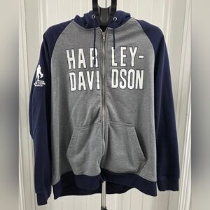 Harley Davidson Wounded Warrior Project Zip Up Hoodie